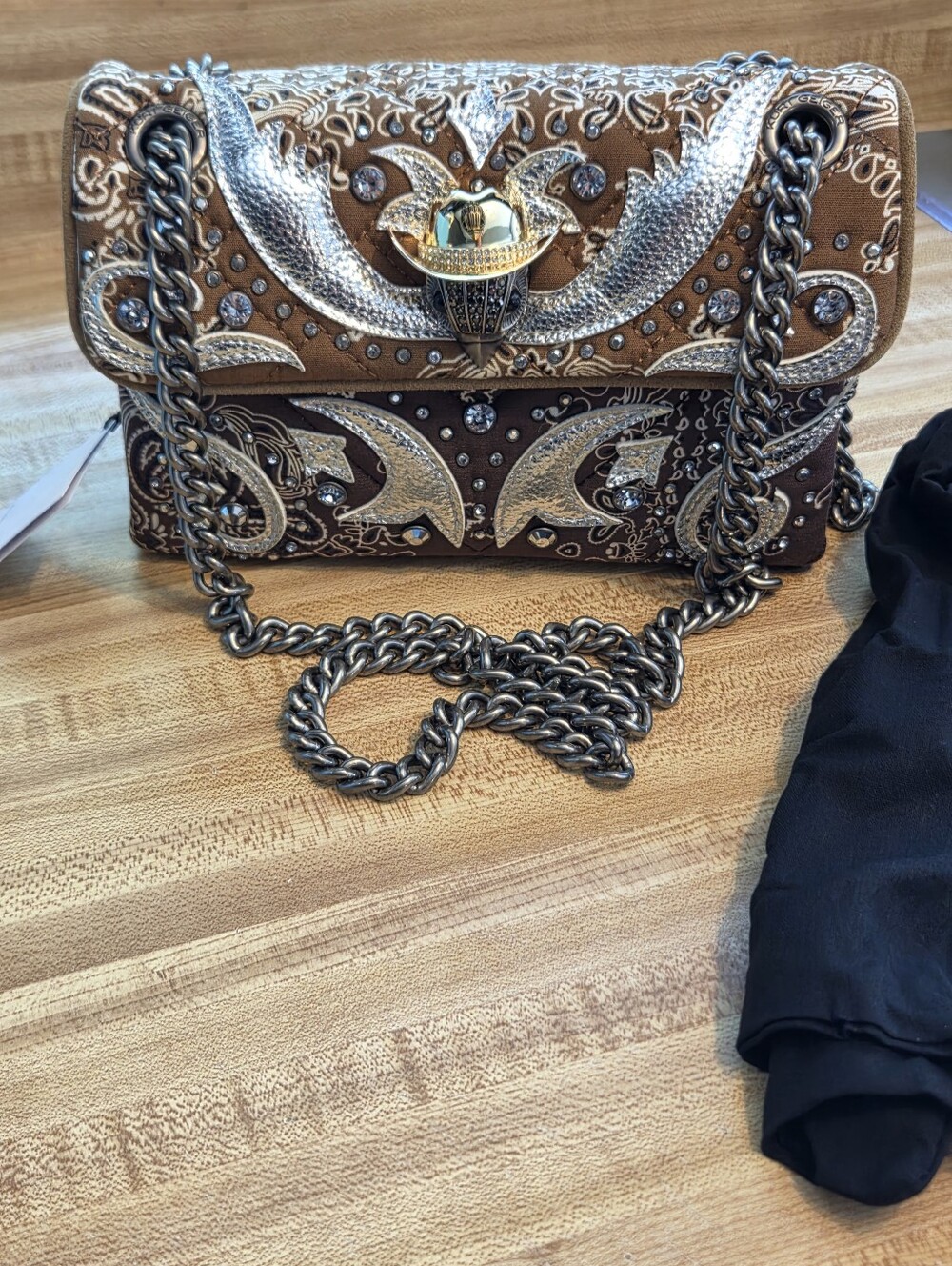 Kurt Geiger NWT Bandana Western Kensington & Dustbag - Picture 2 of 10